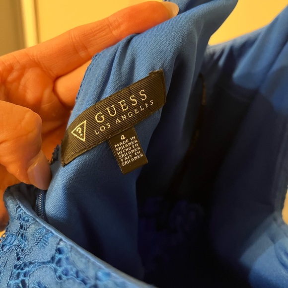 GUESS - Royal blue lace dress - Picture 3 of 3